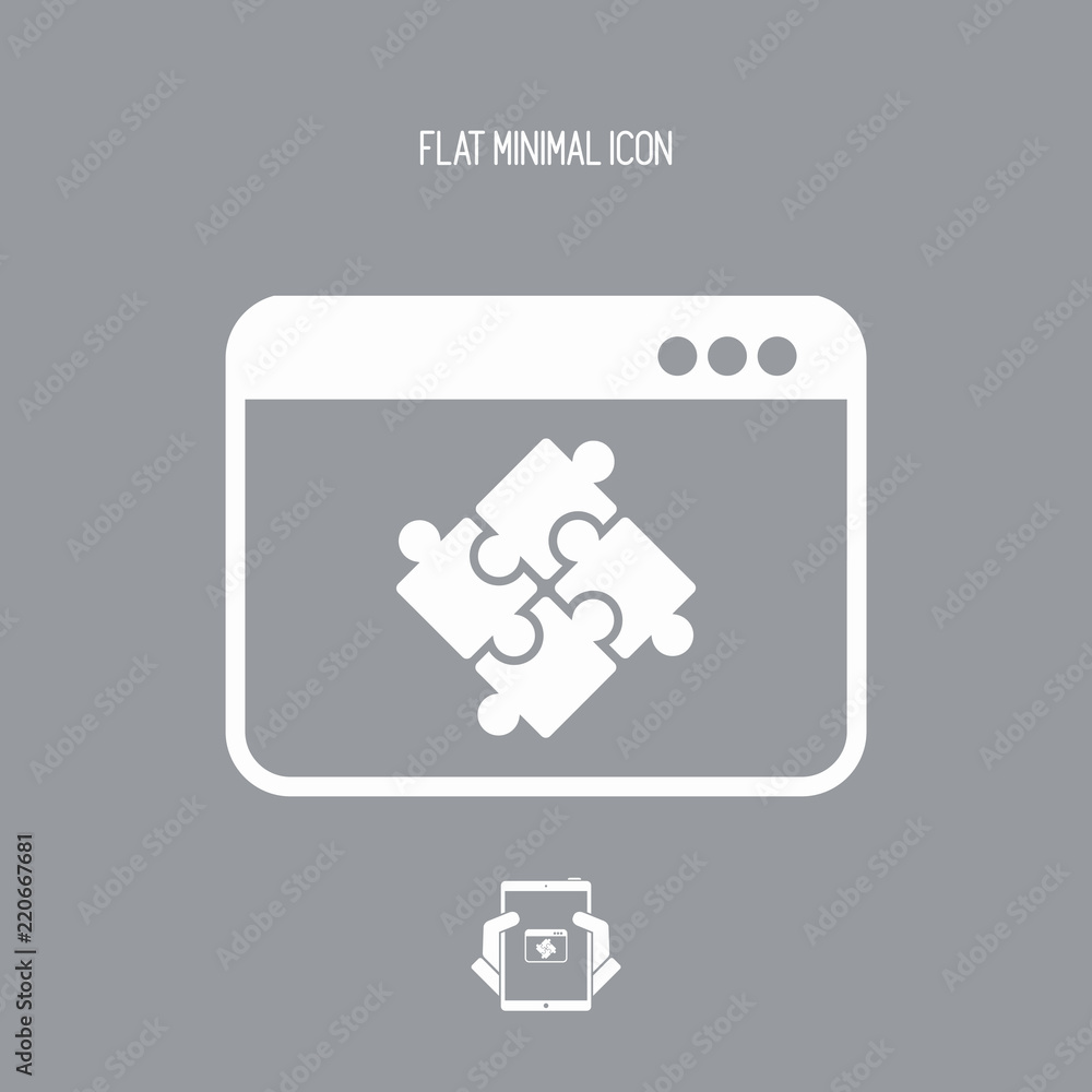 Team application flat icon Team application flat icon