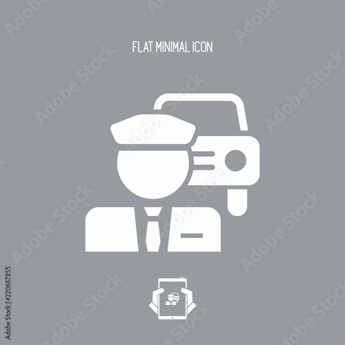 Chauffeur service button icon