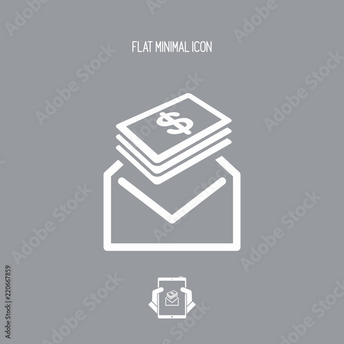 Corruption concept flat icon