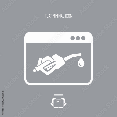 Web fuel service icon