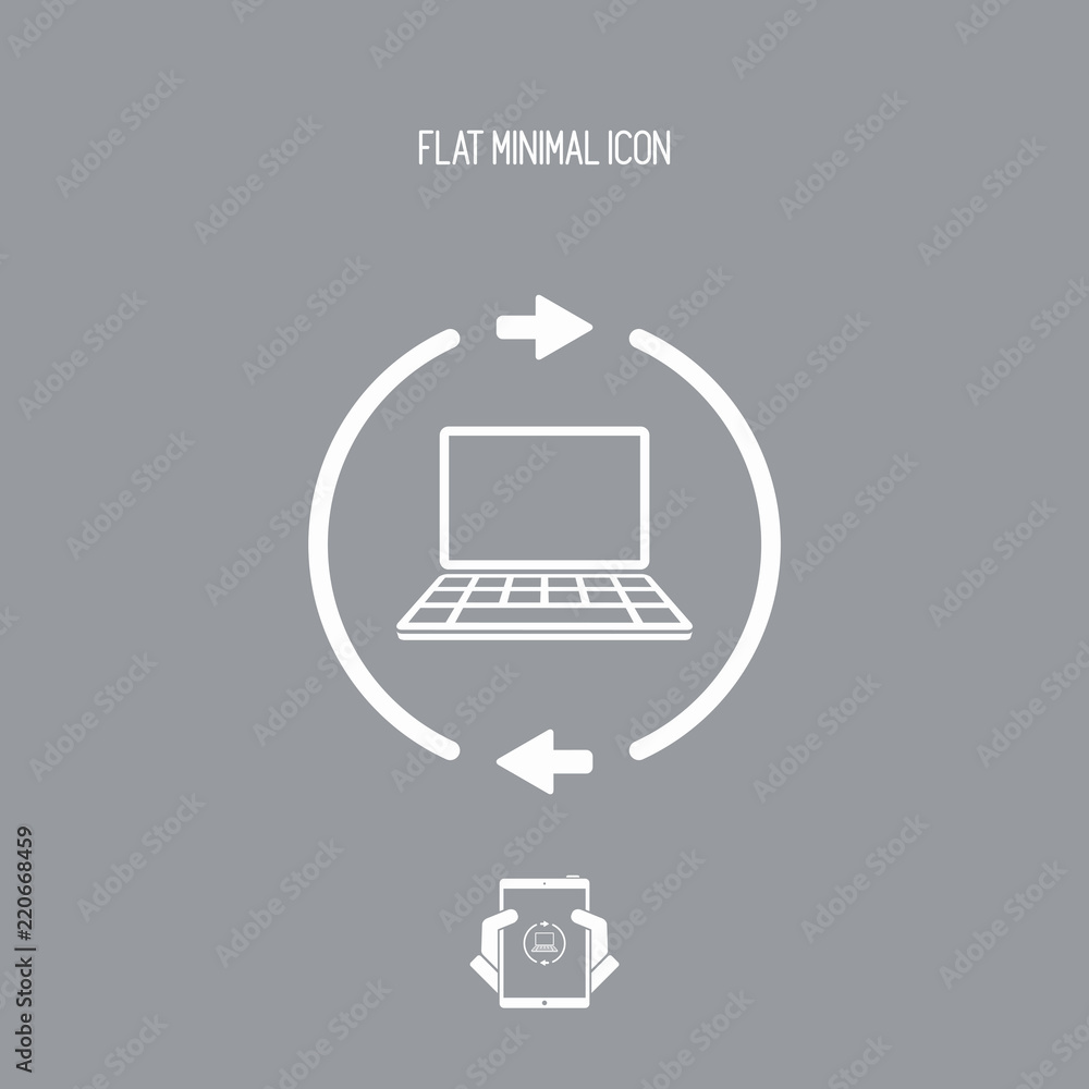Refresh setting flat icon Refresh setting flat icon