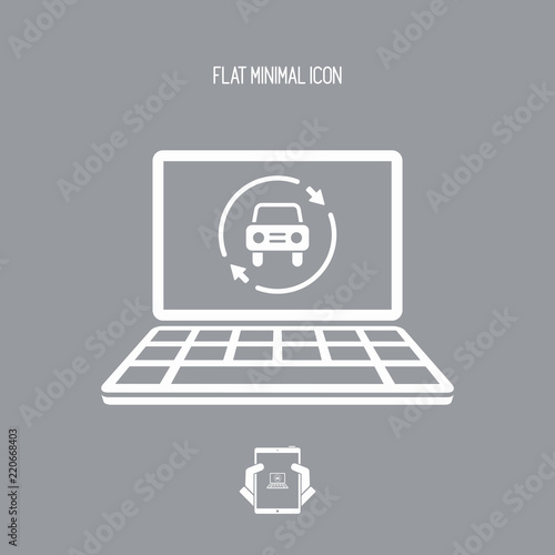 Car renovated services icon