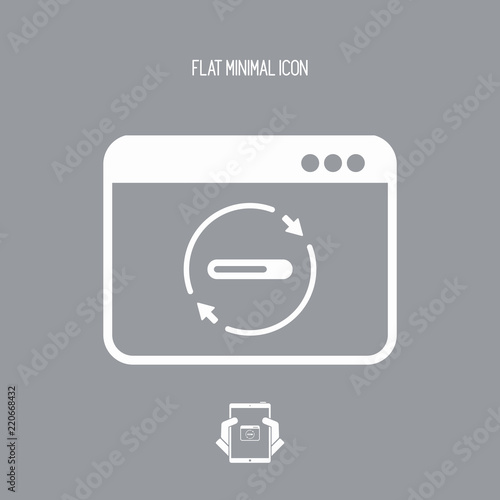 Bar progress computer icon