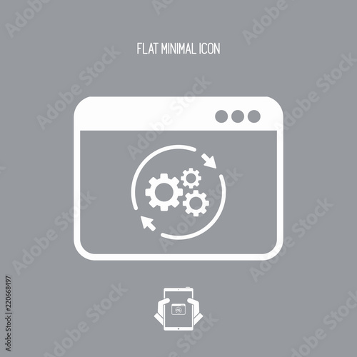 Refresh setting flat icon