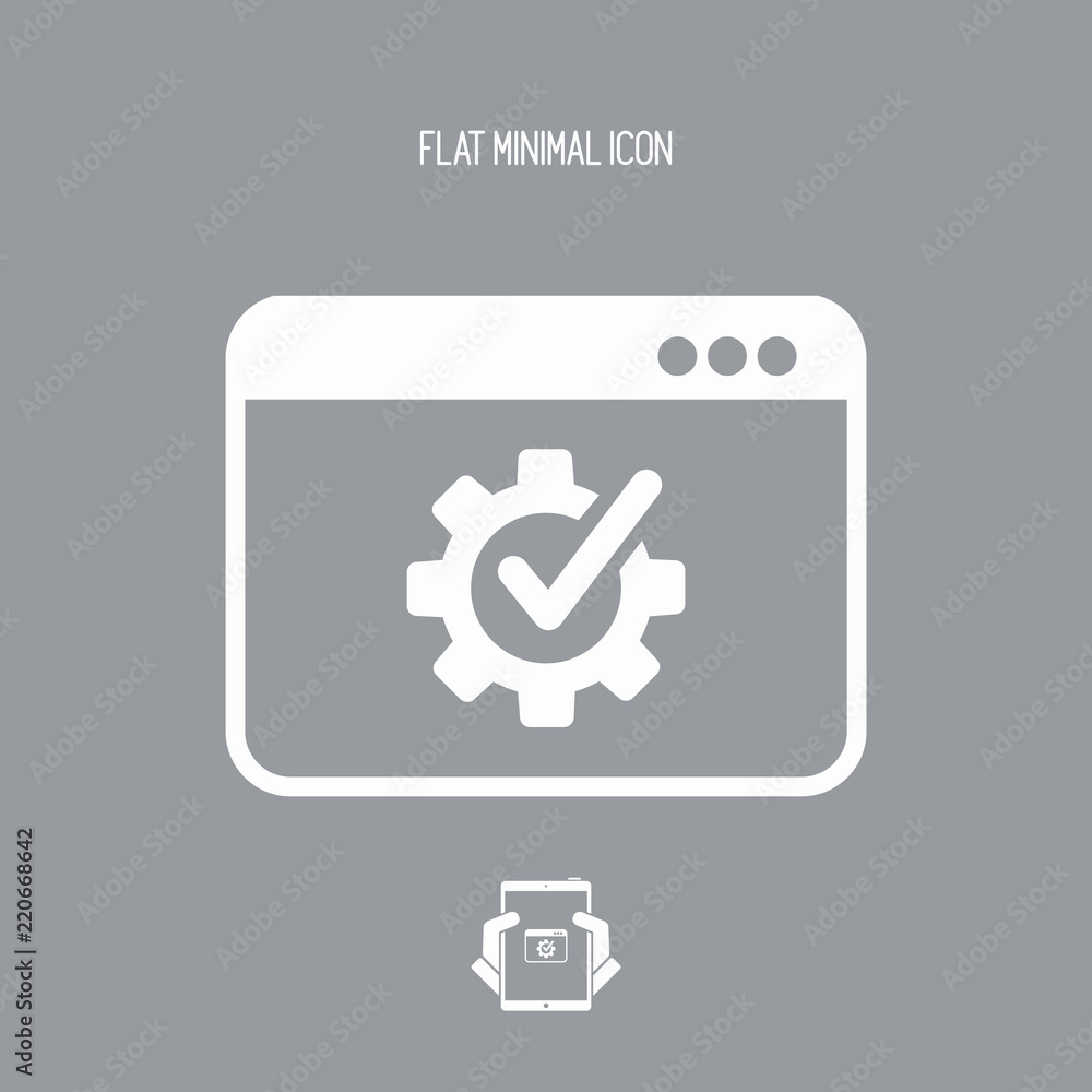 Checking computer performance icon Checking computer performance icon