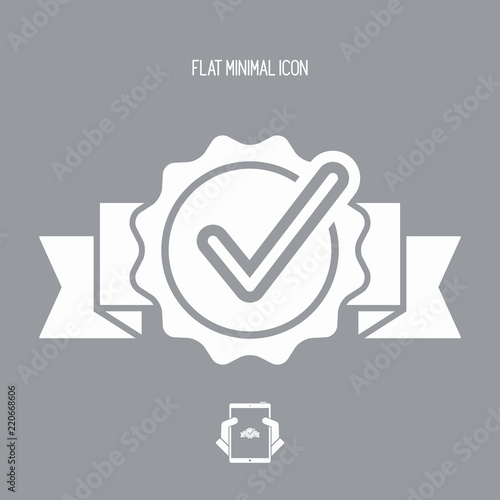 Checking quality symbol icon