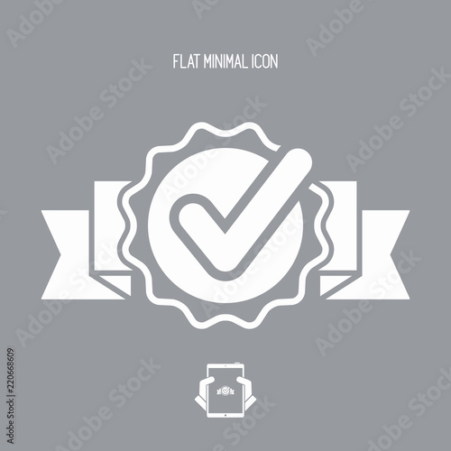 Checking quality symbol icon