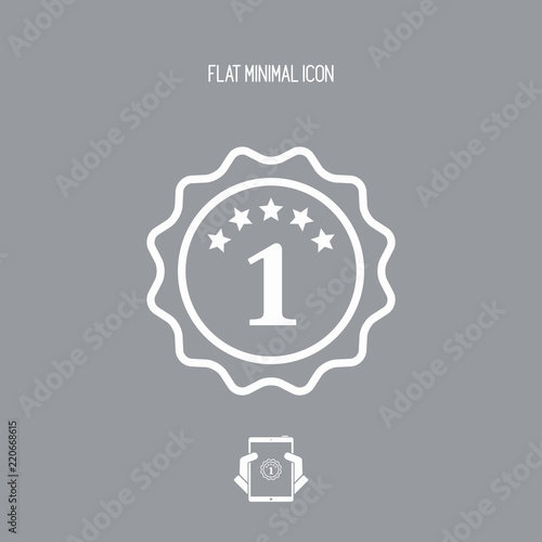 Number one symbol icon