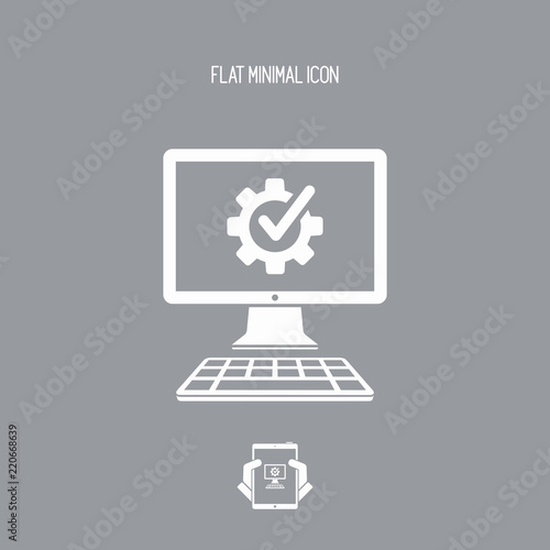 Checking computer performance icon