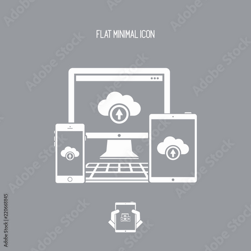Multi devices cloud icon