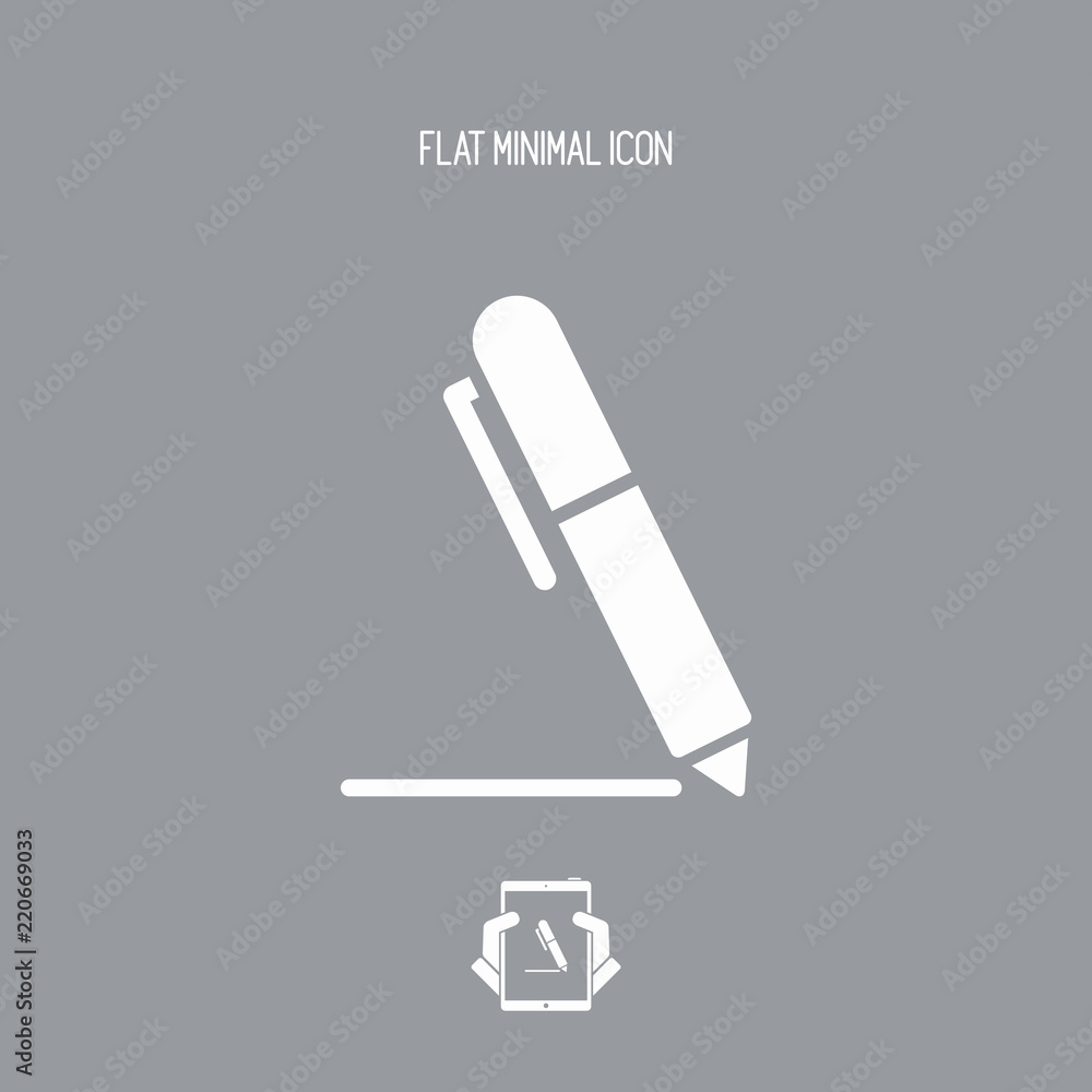 Pen - Flat vector icon