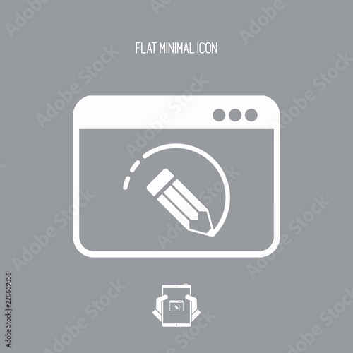 Designer software - Vector flat icon