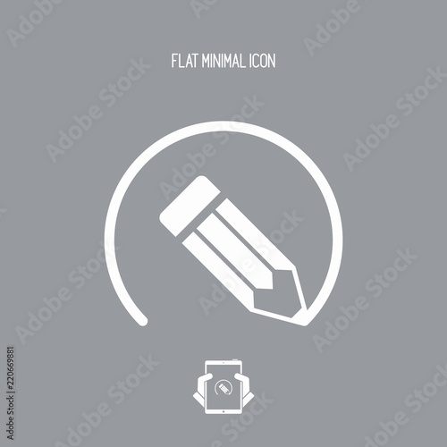 Pencil draws a circle
