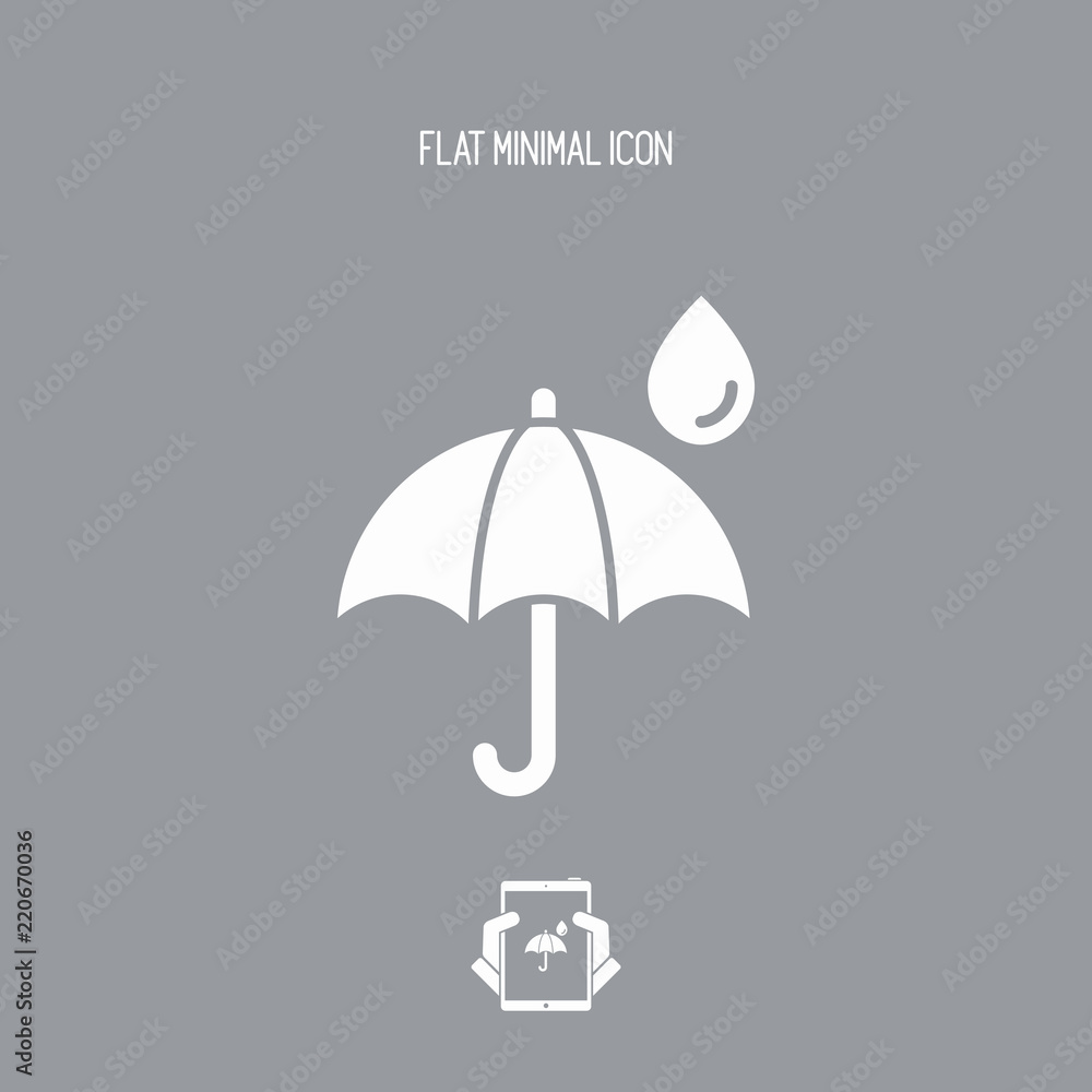 Umbrella - Minimal vector icon