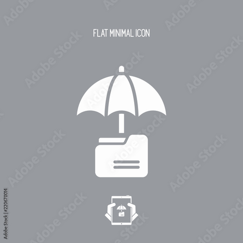 Secure folder - Minimal vector icon