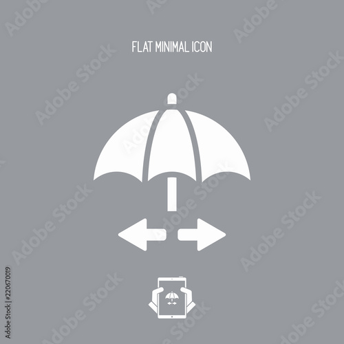 Network security system - Minimal vector icon