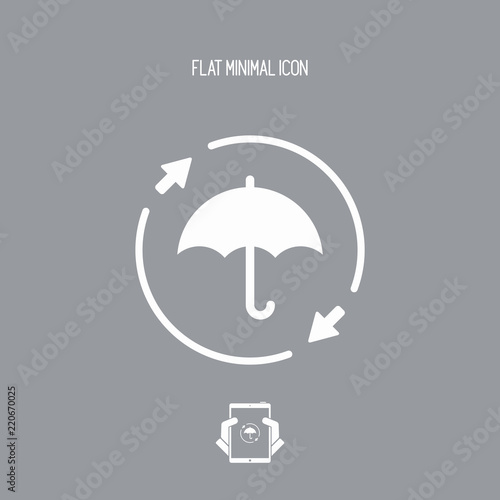 Full protection - Minimal vector icon
