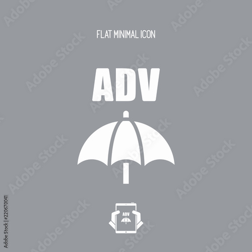 Advertising block - Minimal vector icon