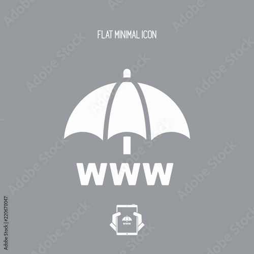 Internet protection - Minimal vector icon