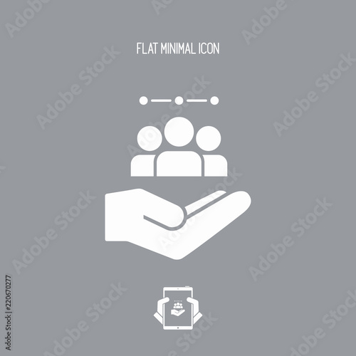 Service offer - Workgroup team - Minimal icon