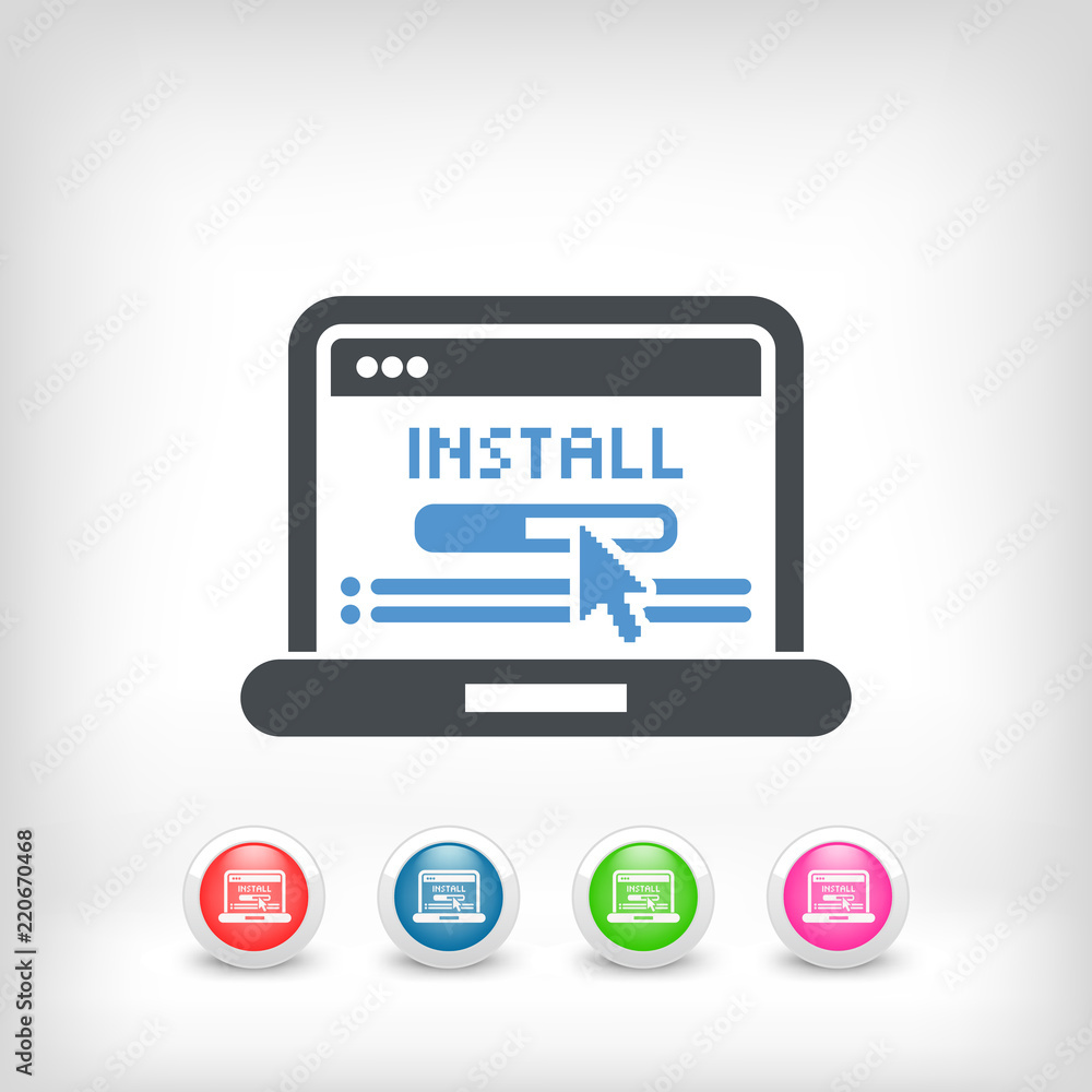 Pc install icon Pc install icon