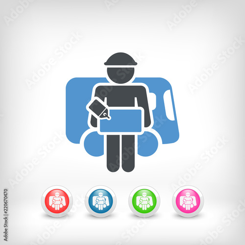 Bellboy concept icon