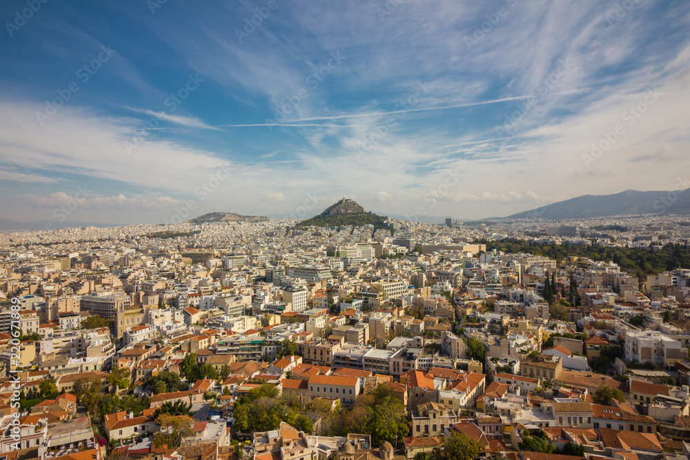 Athens city panorama, Greece