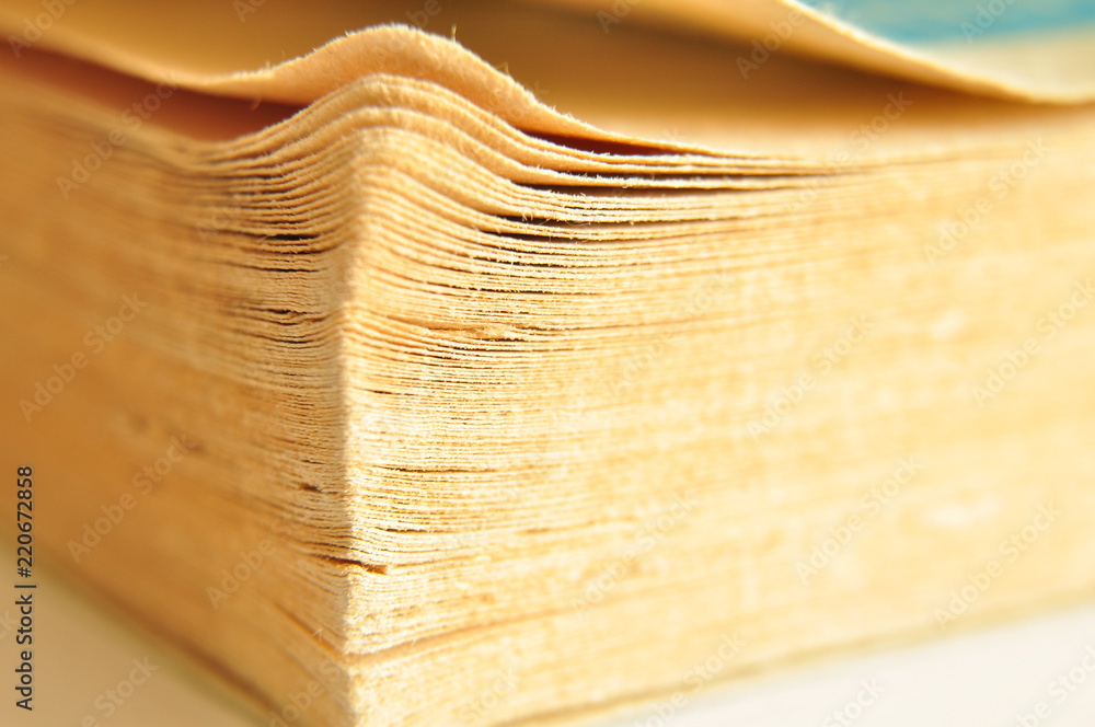 macro avec détail de feuilles de vieux livre macro avec détail de feuilles de vieux livre