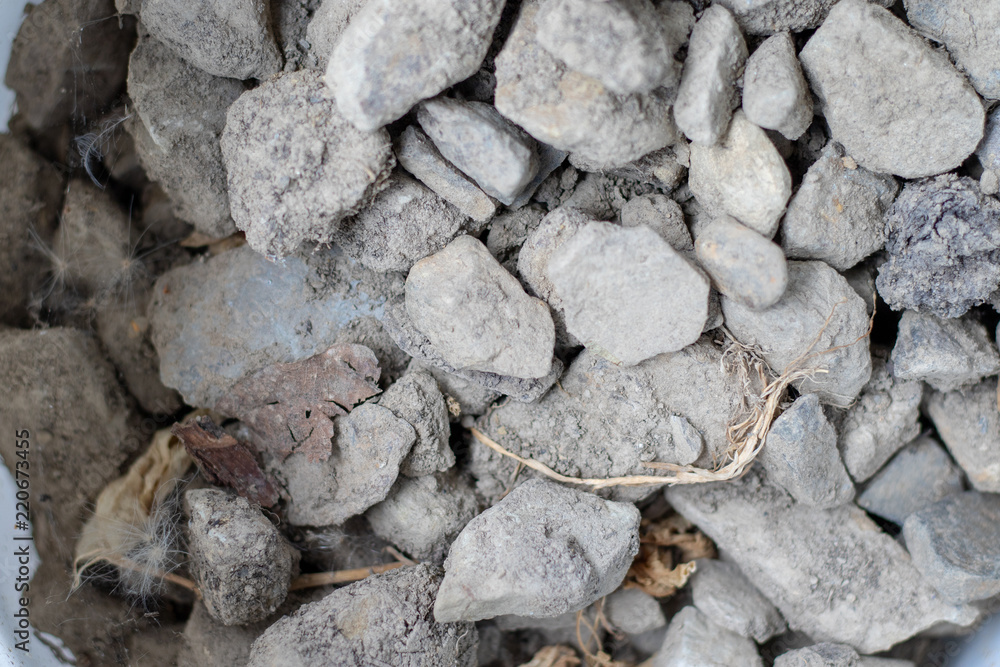 Fototapeta premium Close up view on grey stones 