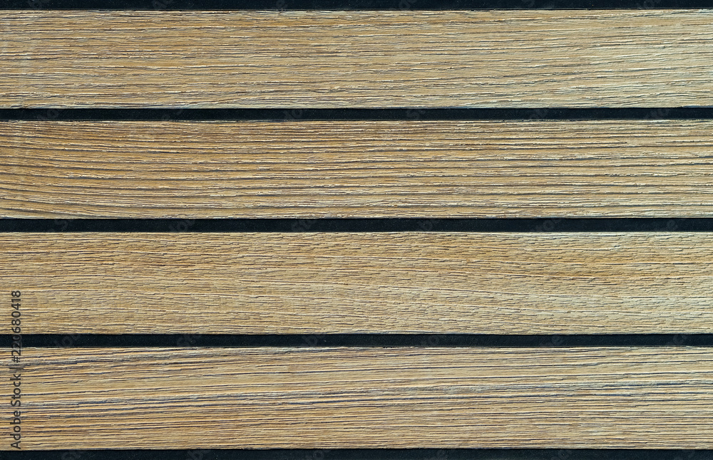 Teak deck on a yacht Teak deck on a yacht