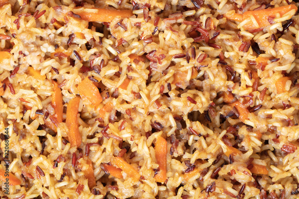 cooked rice texture closeup cooked rice texture closeup