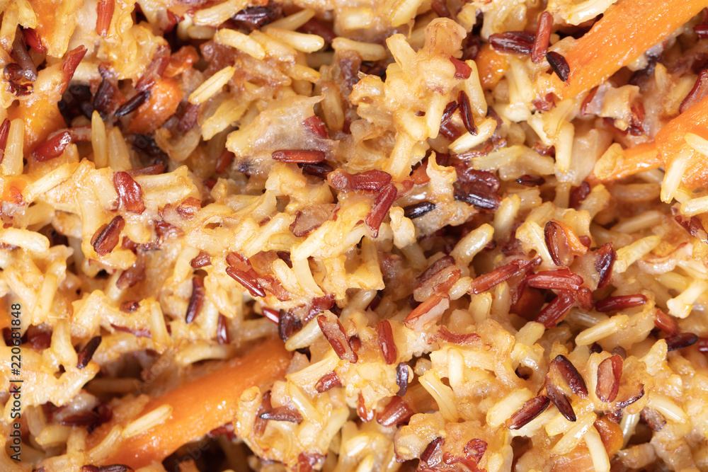 cooked rice texture closeup cooked rice texture closeup