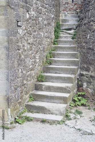 Stoned stairs in a castle