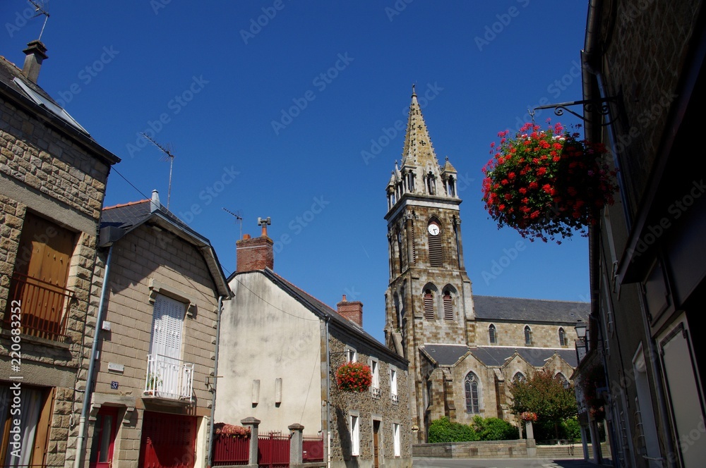 Naklejka premium L'église de Combourg