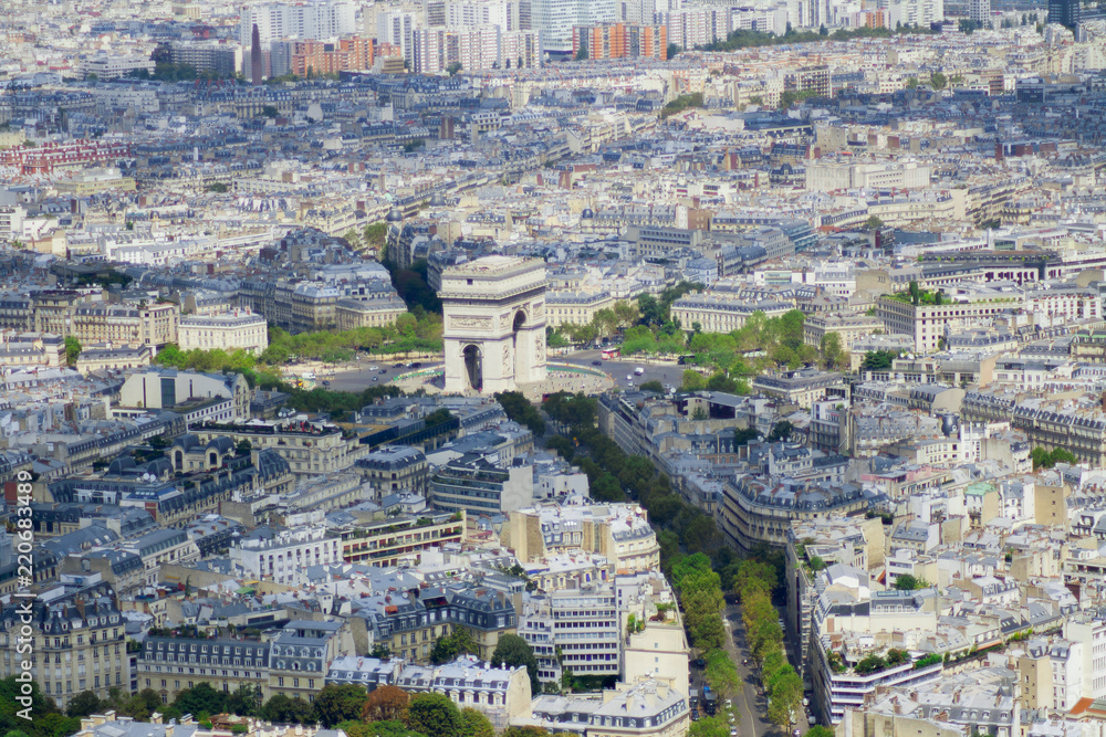 Vista aérea de París