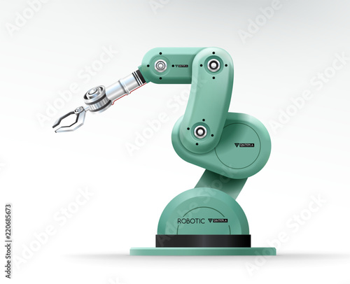 Industrial machine robotic hand arm machinery factory
