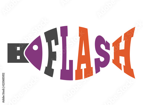 USB flash drive, abstract fish