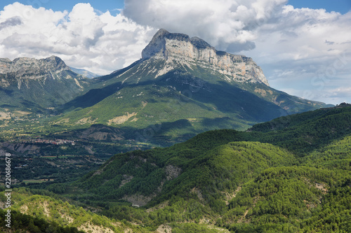 Penya Montanyesa in the Aragonese Pyrenees, Spain. photo