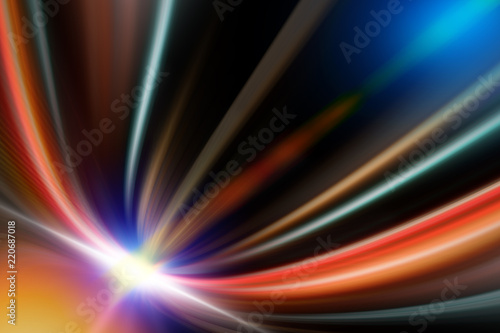 Abstract line and light multi color background