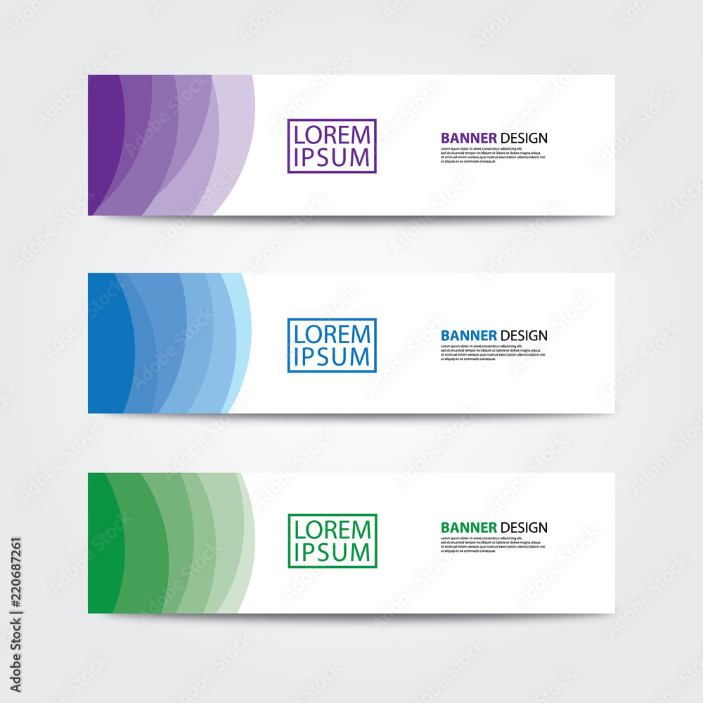 Abstract banner design template. web banner design vector. Abstract banner design template. web banner design vector.