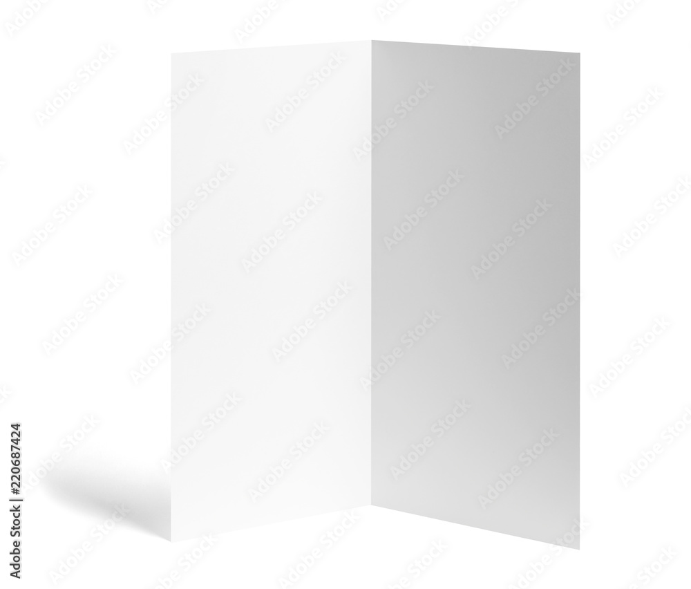 folded leaflet white blank paper template book folded leaflet white blank paper template book