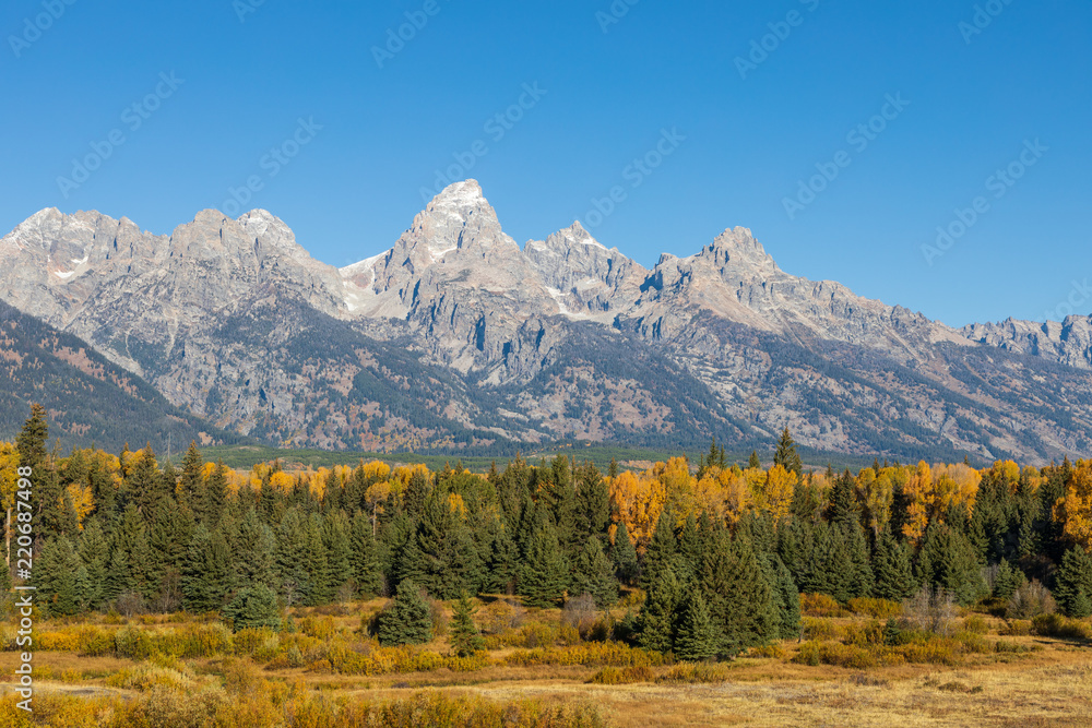 Teton Scenic Autumn Landscape