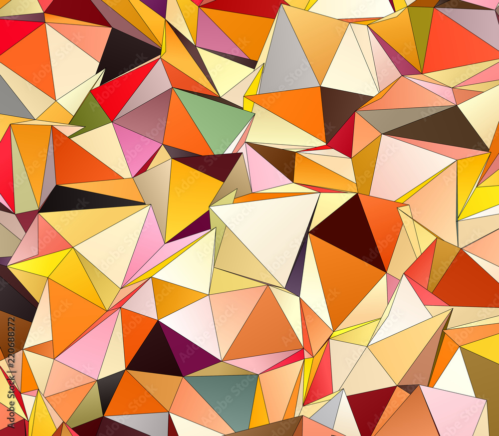 Obraz premium Triangular 3d, modern background