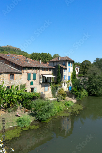 View of the french medieval village of Saint Antonin Noble Val