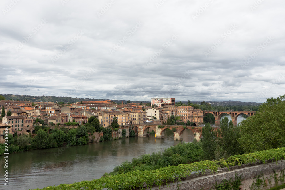 City view of the french city of Albi