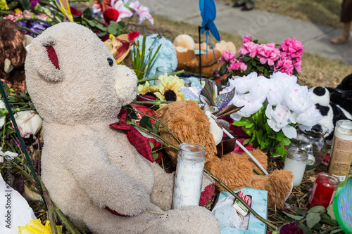 Memorial of Marjory Stoneman Douglas High School shooting.