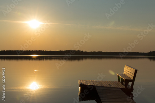 August sunset by the lake © AnttiJussi