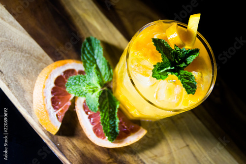 Bild auf Leinwand Grapefruit Cocktail