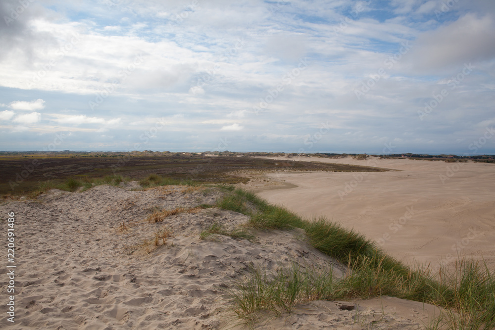 Rabjerg Mile is a migrating coastal dune, Denmark. Rabjerg Mile is a migrating coastal dune, Denmark.