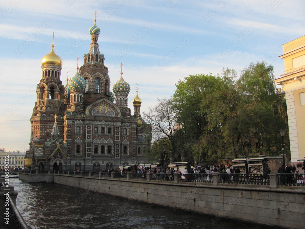 Temple of the Savior on the Blood, Petersburg, embankment
